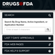 The Drugs@FDA Express mobile application main page.